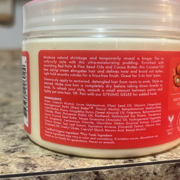 SheaMoisture Curl Stretch Pudding Red Palm Oil & Cocoa Butter for Curls - Picture 5 of 6